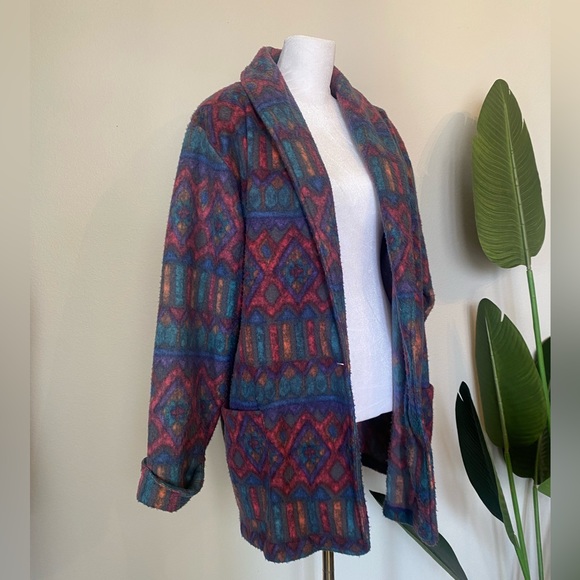 Vintage 80s colorful southwestern Nuggets jacket coat size medium - Picture 8 of 8